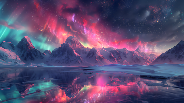 Free aurora magic art illustration