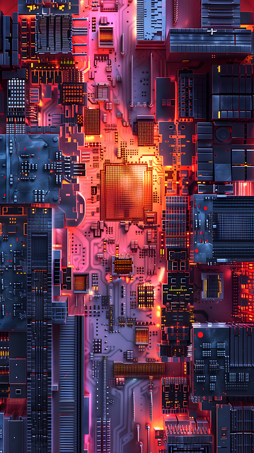 Free microchip technology computer illustration