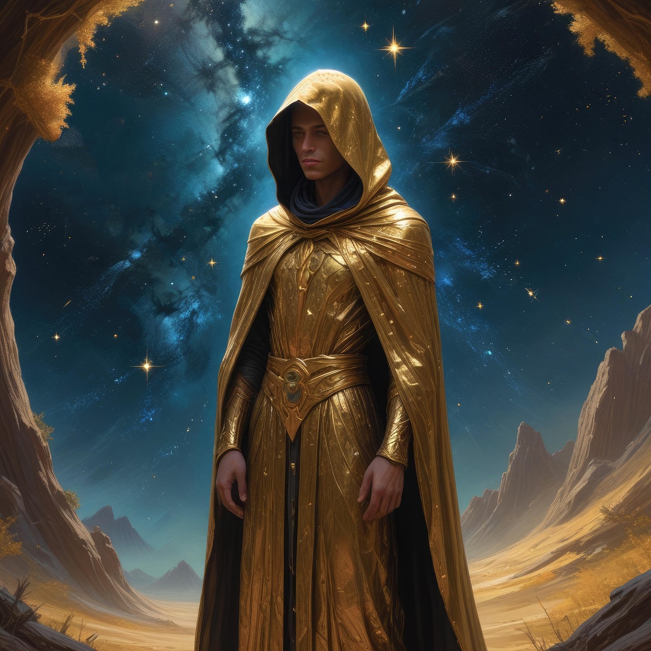 Abstract Purple Galaxy Space Men's Robe