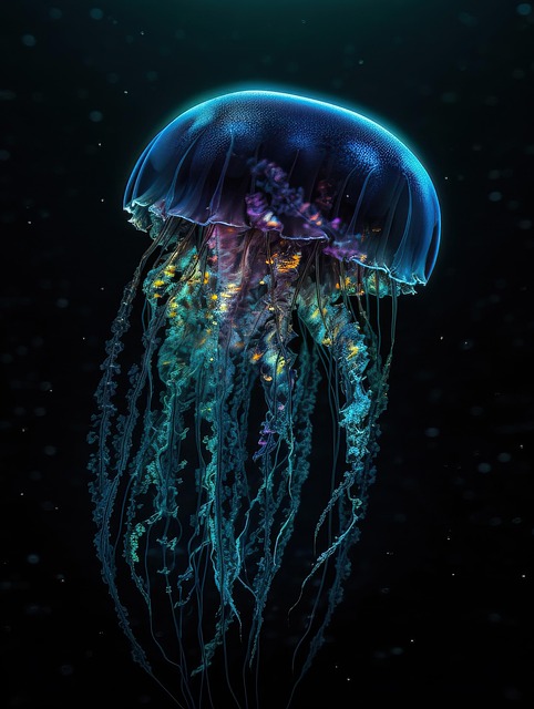 Free Jellyfish Underwater illustration and picture