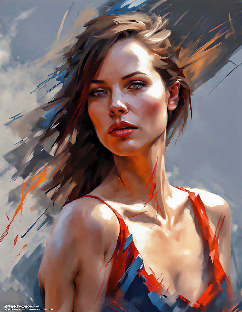 Download beautiful woman portrait royalty free stock illustration