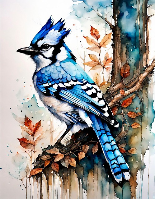 Blue Jay, Птица, Оперение, Природа