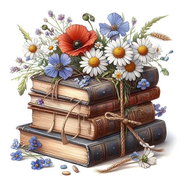 Free Book Watercolor illustration and picture