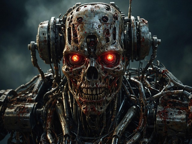 Free cyborg future robot illustration