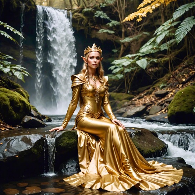 Ai Generado, Reina, Naturaleza, Cascada