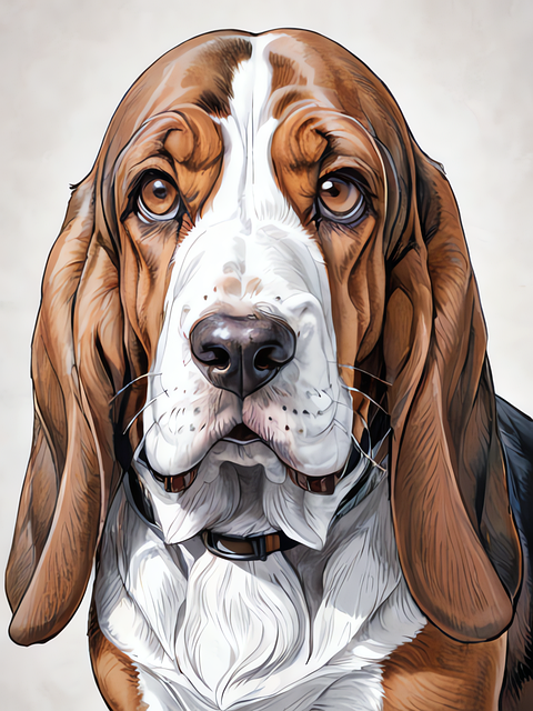 Free ai generated dog canine illustration