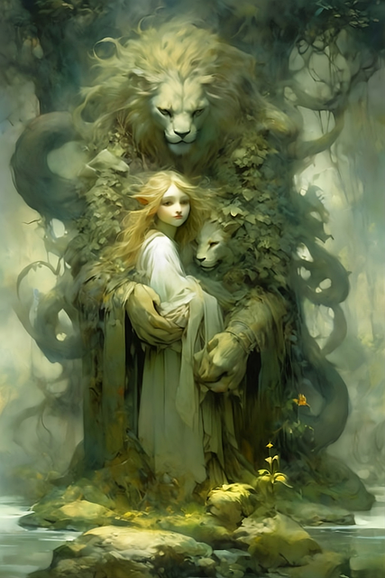 Free Lion Nature illustration and picture