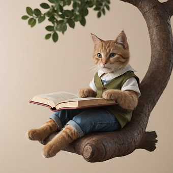 Ai Gegenereerd, Kat, Katachtig, Boek