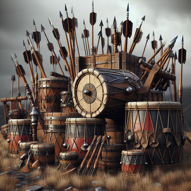 Free ai generated arrows drums illustration
