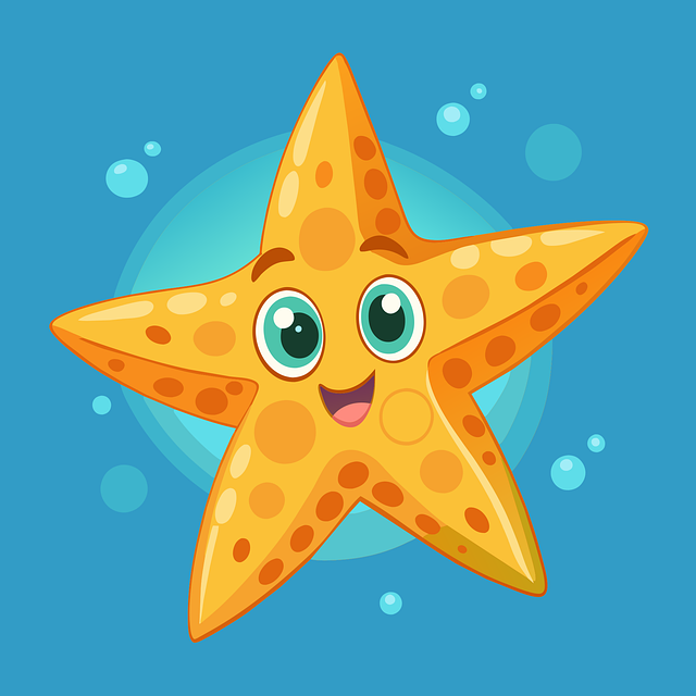 Free starfish star is vector