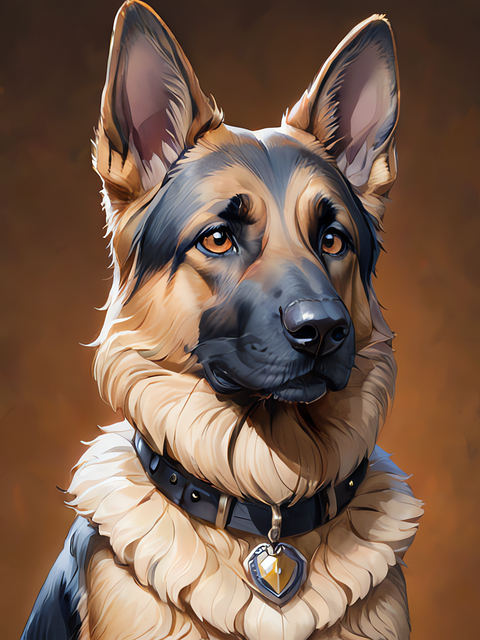 Download free HD stock image of Ai Generated Dog Free ai generated dog canine illustration