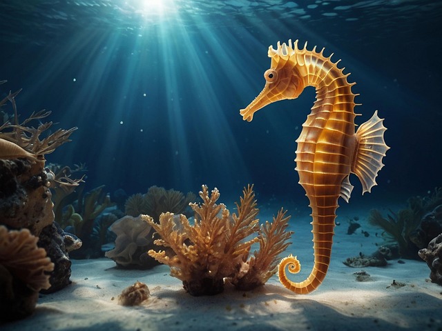 Free ai generated seahorse sea illustration