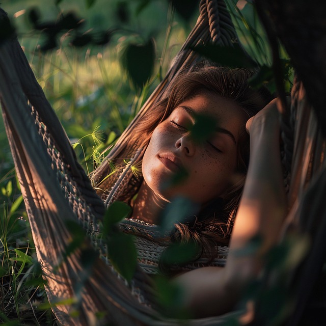Download free HD stock image of Ai Generated Woman Free ai generated woman hammock illustration