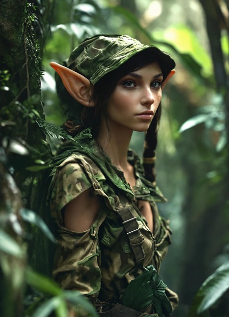 Free ai generated elf nature illustration