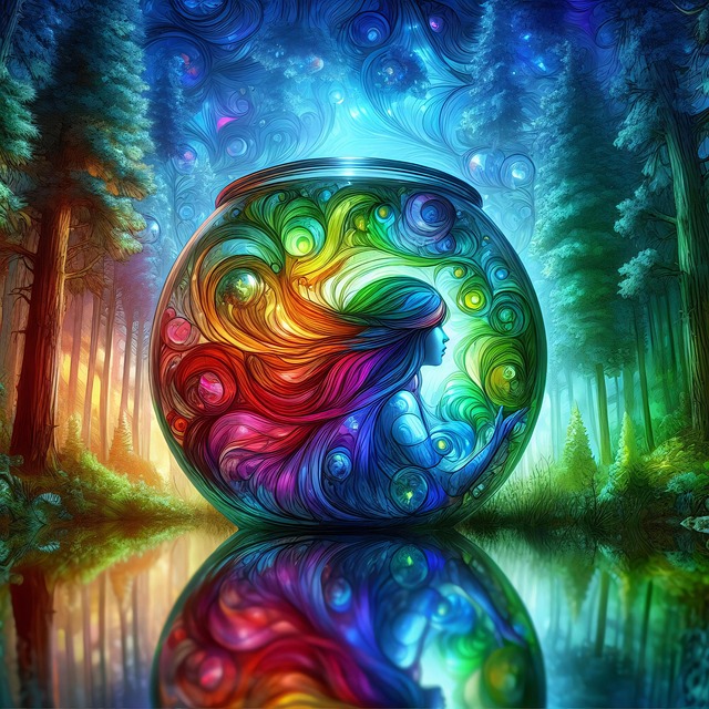 Free ai generated jar magic illustration