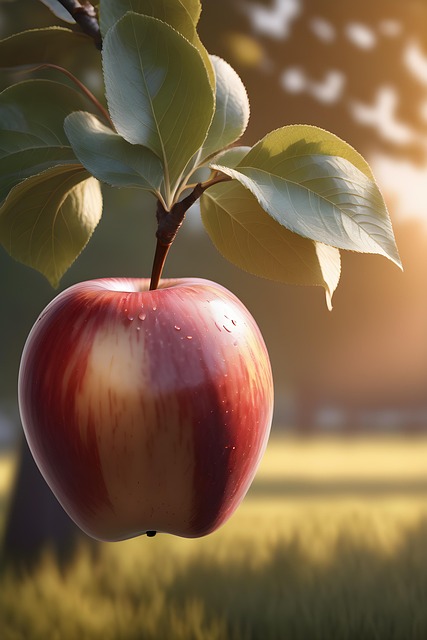 Download free HD stock image of Ai Generated Apple Free ai generated apple fruit illustration