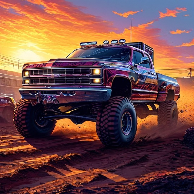 Free ai generated monster truck truck illustration