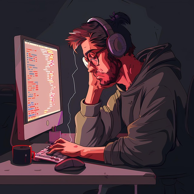 Free developer programmer coding illustration