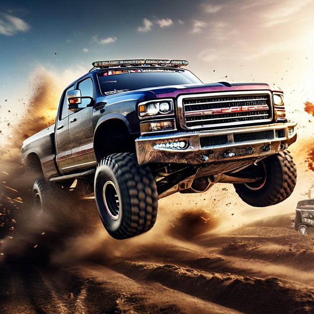 Free ai generated monster truck truck illustration
