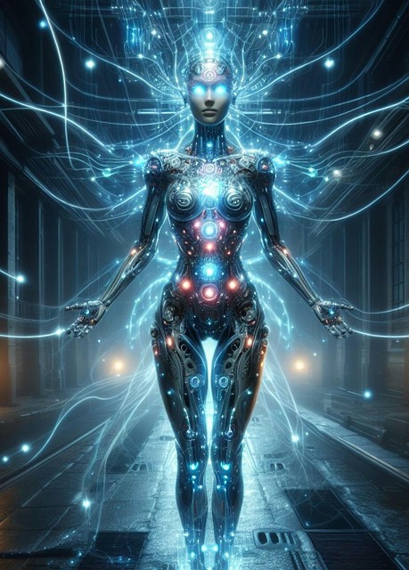 Download free HD stock image of Robot Future Free robot future technology illustration