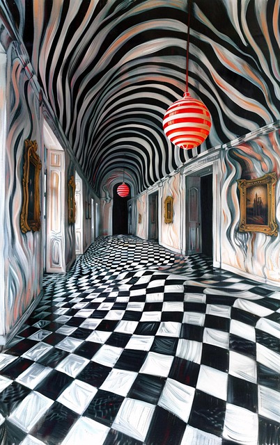 Free optical illusion 3d illustration