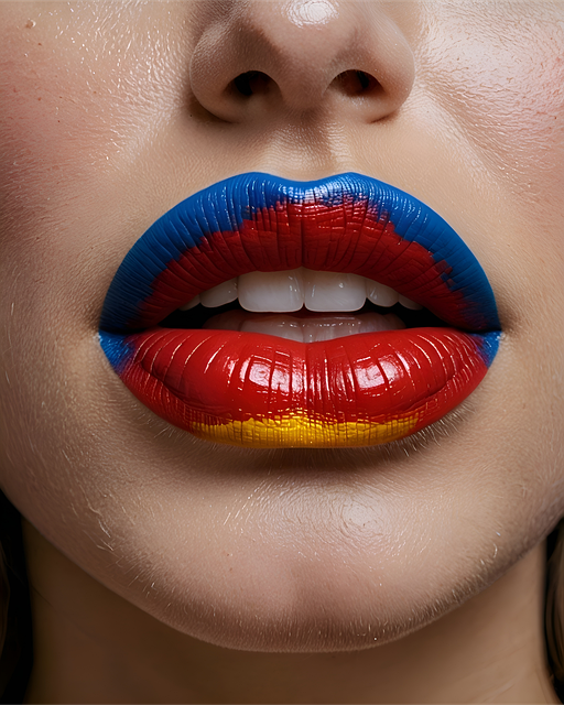 Free lips melted lipstick illustration