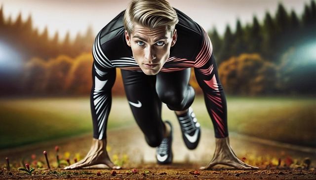 Free sprint sports running illustration