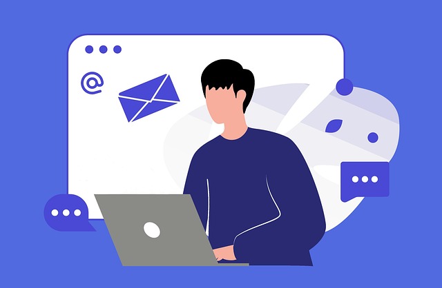 Free man internet computer illustration