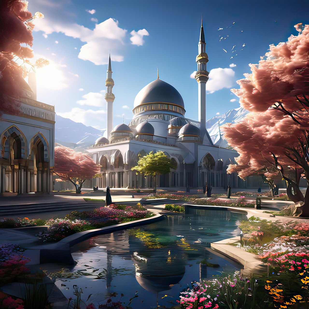 Free cami̇ islam architectural illustration