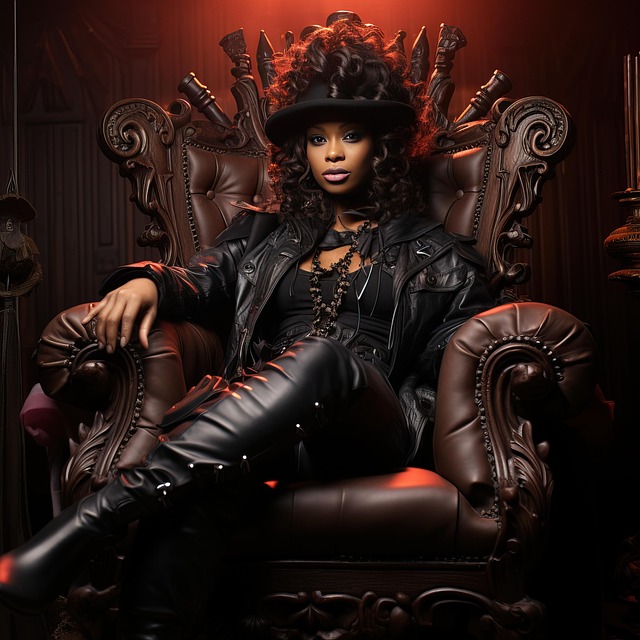 Free ai generated woman throne illustration