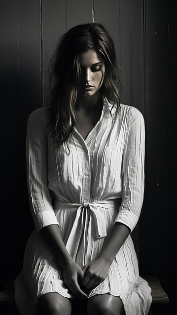 Free ai generated woman abandonment illustration