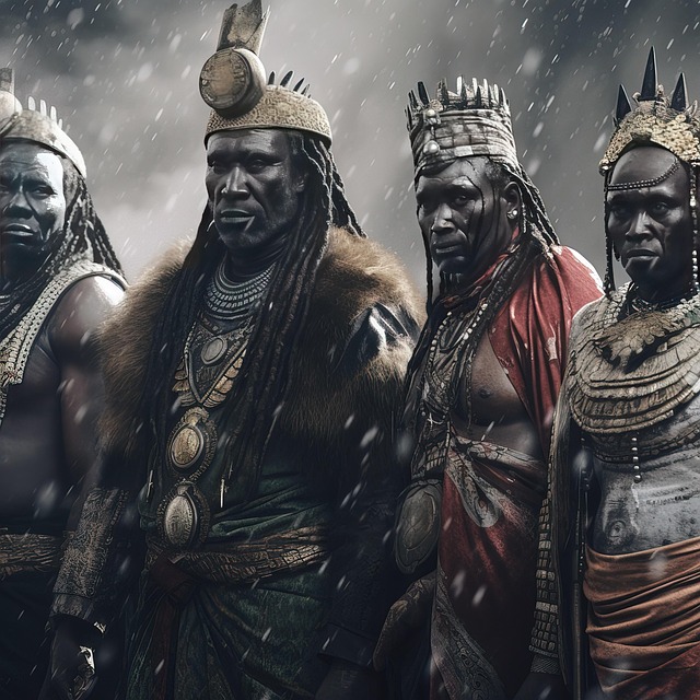 Free ai generated men kings illustration