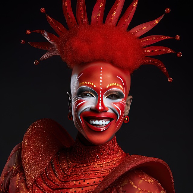 Free woman carnival extravagant illustration
