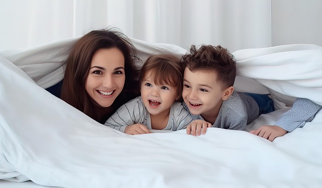 Free ai generated family tent illustration