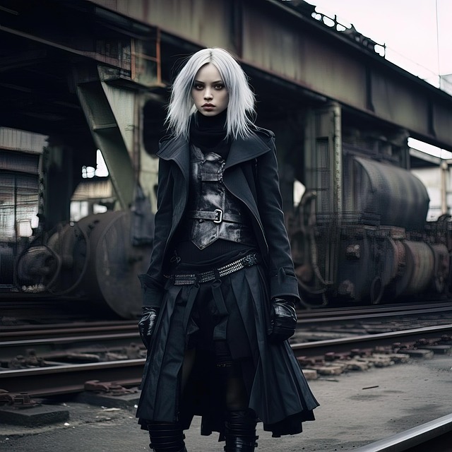 Free ai generated woman gothic illustration
