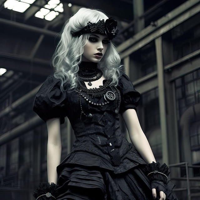 Free ai generated woman gothic illustration