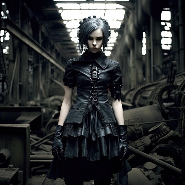 Free ai generated woman gothic illustration