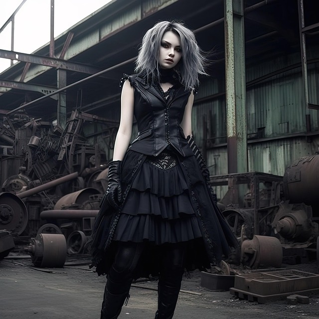 Free ai generated woman gothic illustration