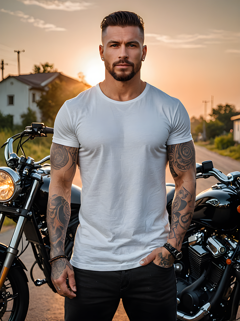 Download free HD stock image of Biker Nature Free biker nature man illustration