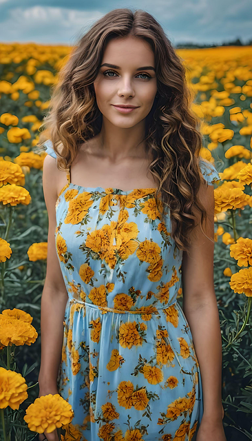 Free stunning woman portrait illustration