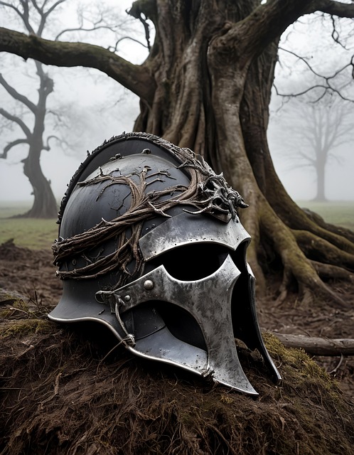 Free medieval fantasy helmet illustration