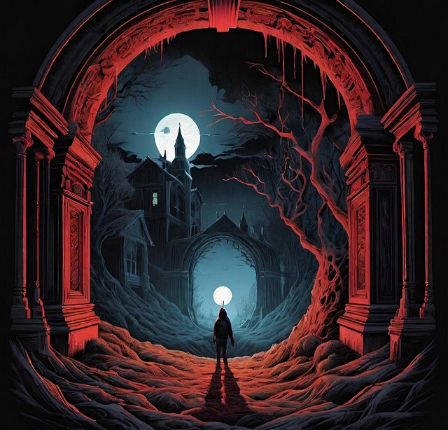 Free ai generated halloween spooky illustration