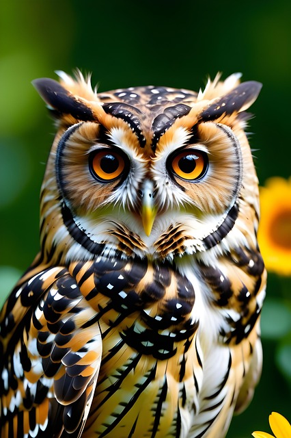 Free ai generated owl bird illustration