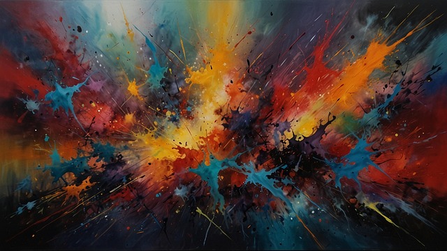 Abstract, Verfspatten, Schilderen