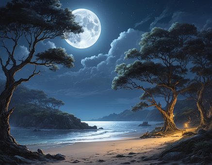 Ai Genereret, Strand, Ocean, Sand, Vand