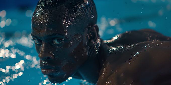 Free Ai Generated Swimmer illustration and picture