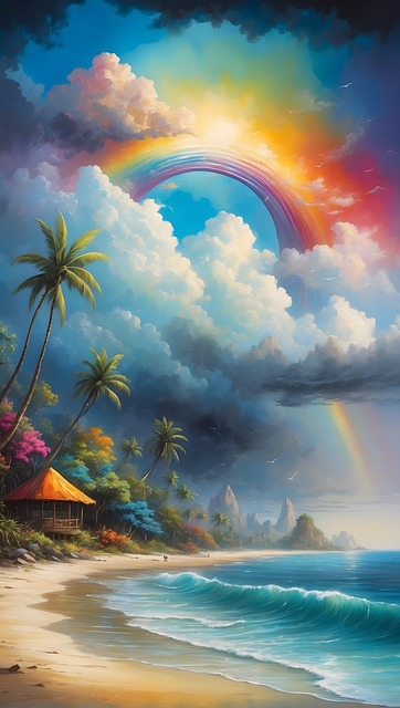 Free painting colour art illustration