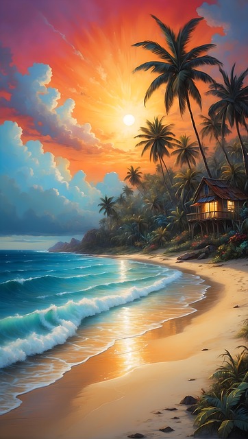 Free painting colour art illustration