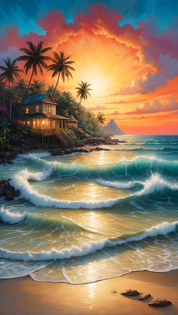 Free painting colour art illustration