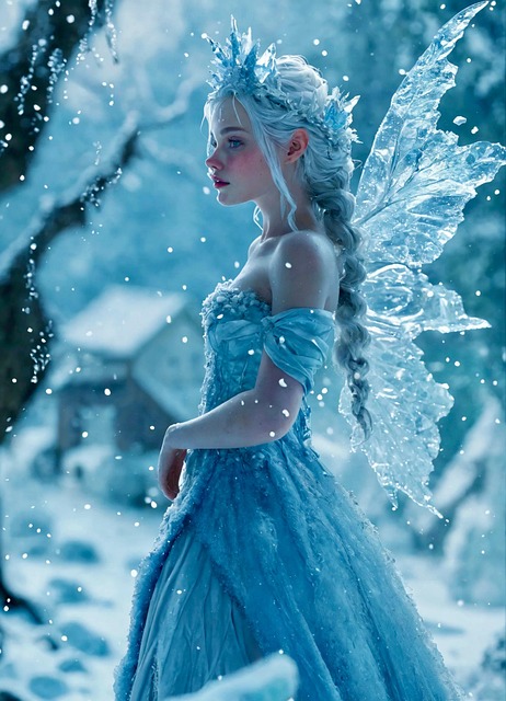 Download free HD stock image of Ai Generated Fairy Free ai generated fairy ice illustration